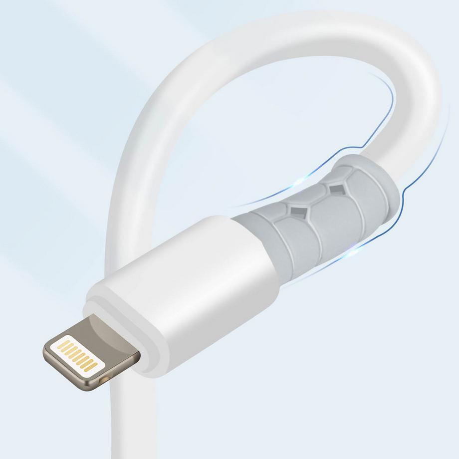Avizar  Lightning Kabel 3A 1.2m LinQ Weiß 