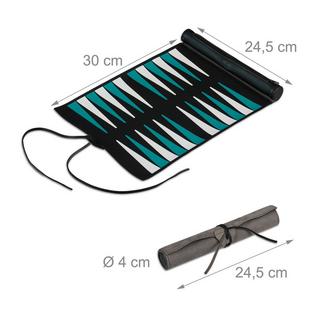 Northix  Reise-Backgammon-Roll-Up-Set 