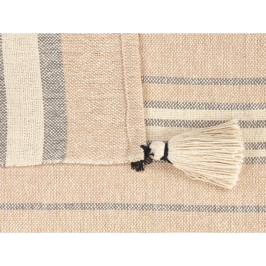 Beliani Yarseli Boho Baumwoll Kuscheldecke  