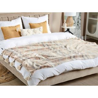 Beliani Yarseli Couverture en Coton Boho  
