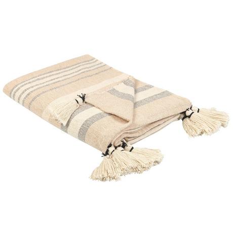 Beliani Yarseli Couverture en Coton Boho  