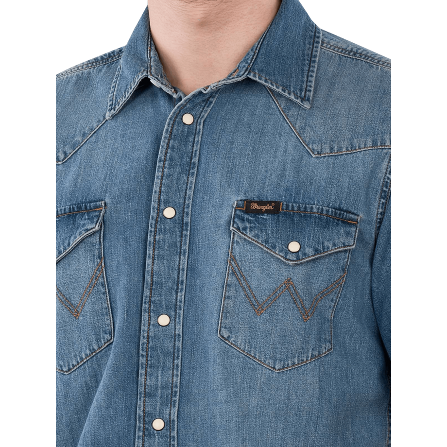 Wrangler Western Jeanshemd Kurzarm  