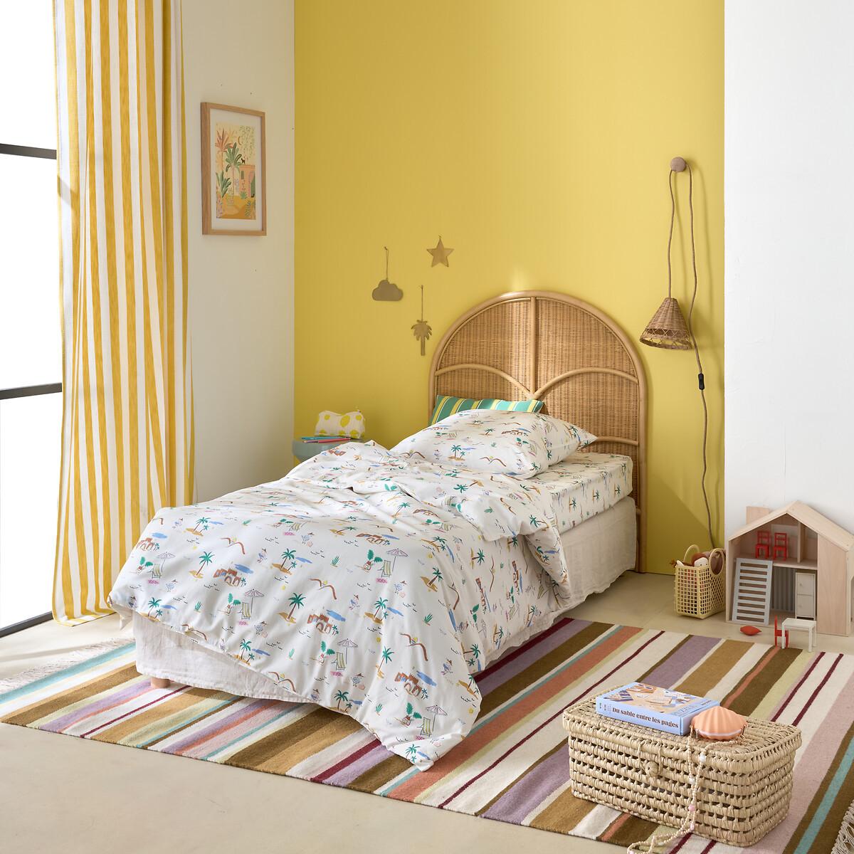 La Redoute Intérieurs Jadida Bettwäsche 50% recycelte Baumwolle quadratischer Kissenbezug  