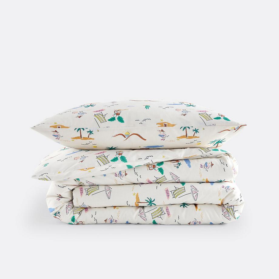 La Redoute Intérieurs Jadida Parure de lit 50% coton recyclé taie carrée  