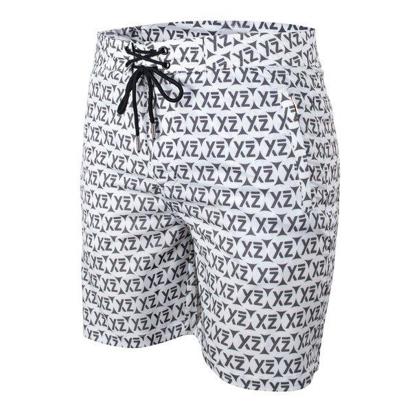 Image of Dazzers Badeshorts Herren Weiss Bedruckt XL