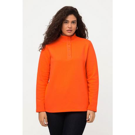 Ulla Popken Felpa Collo Alto Maglia Bottoni Maniche Lunghe  