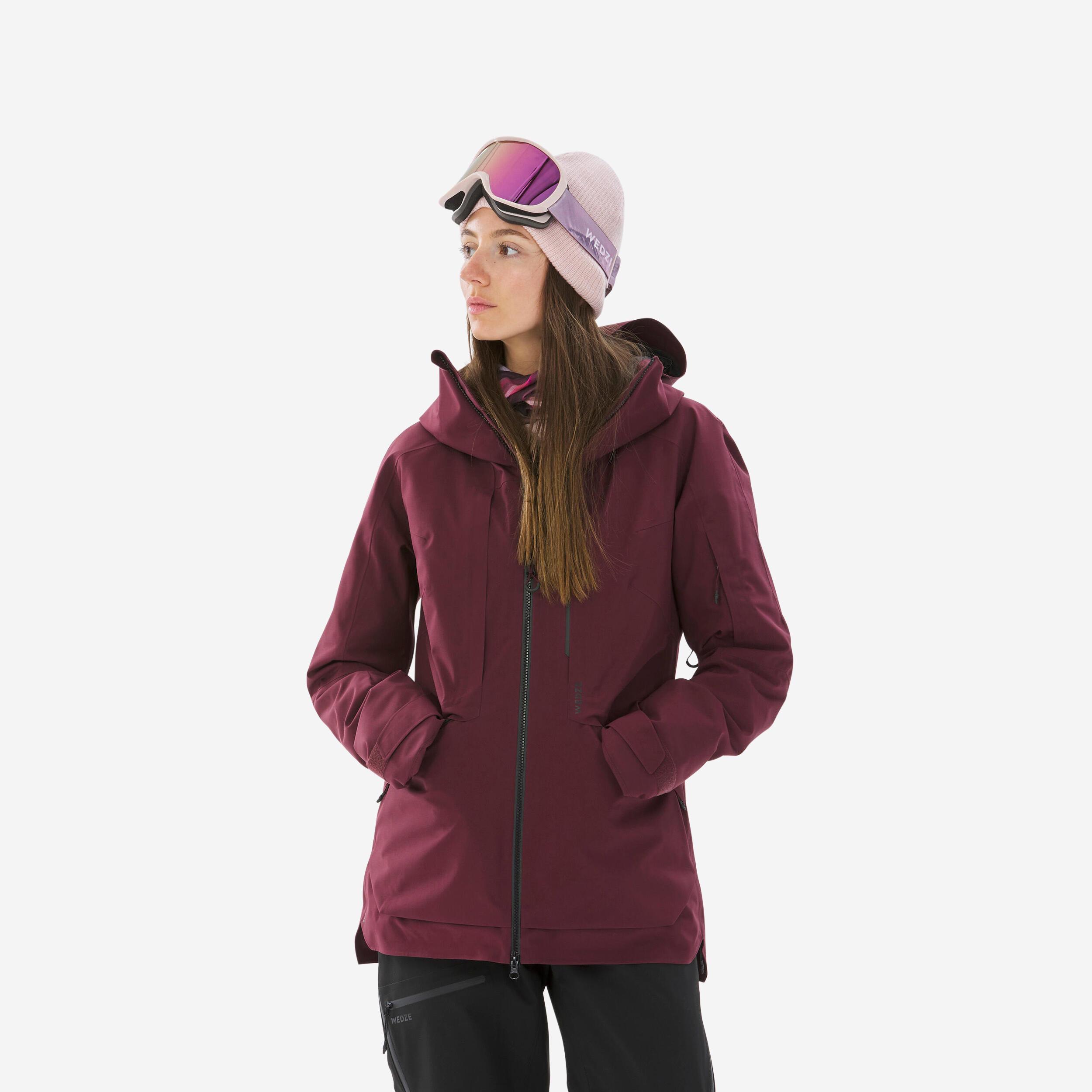 Image of Skijacke Freeride - Fr100 Damen Violett Bedruckt XL