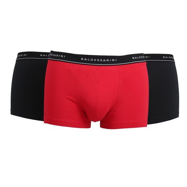 Image of Boxershort 3er Pack Stretch Herren Rot Bunt L