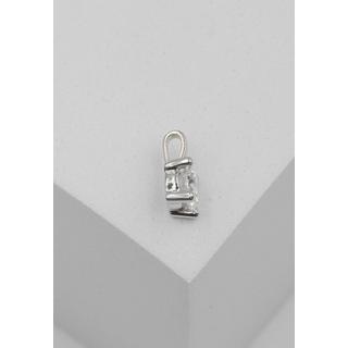 MUAU Schmuck  Solitär Anhänger 4-Griff-Fassung Weissgold 750 Diamant 0.50ct. 9x6mm 