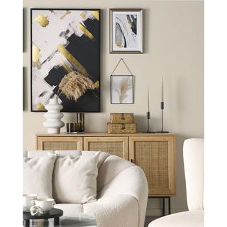 Beliani Wandbild mit Rahmen aus Papier Modern HIDMO  