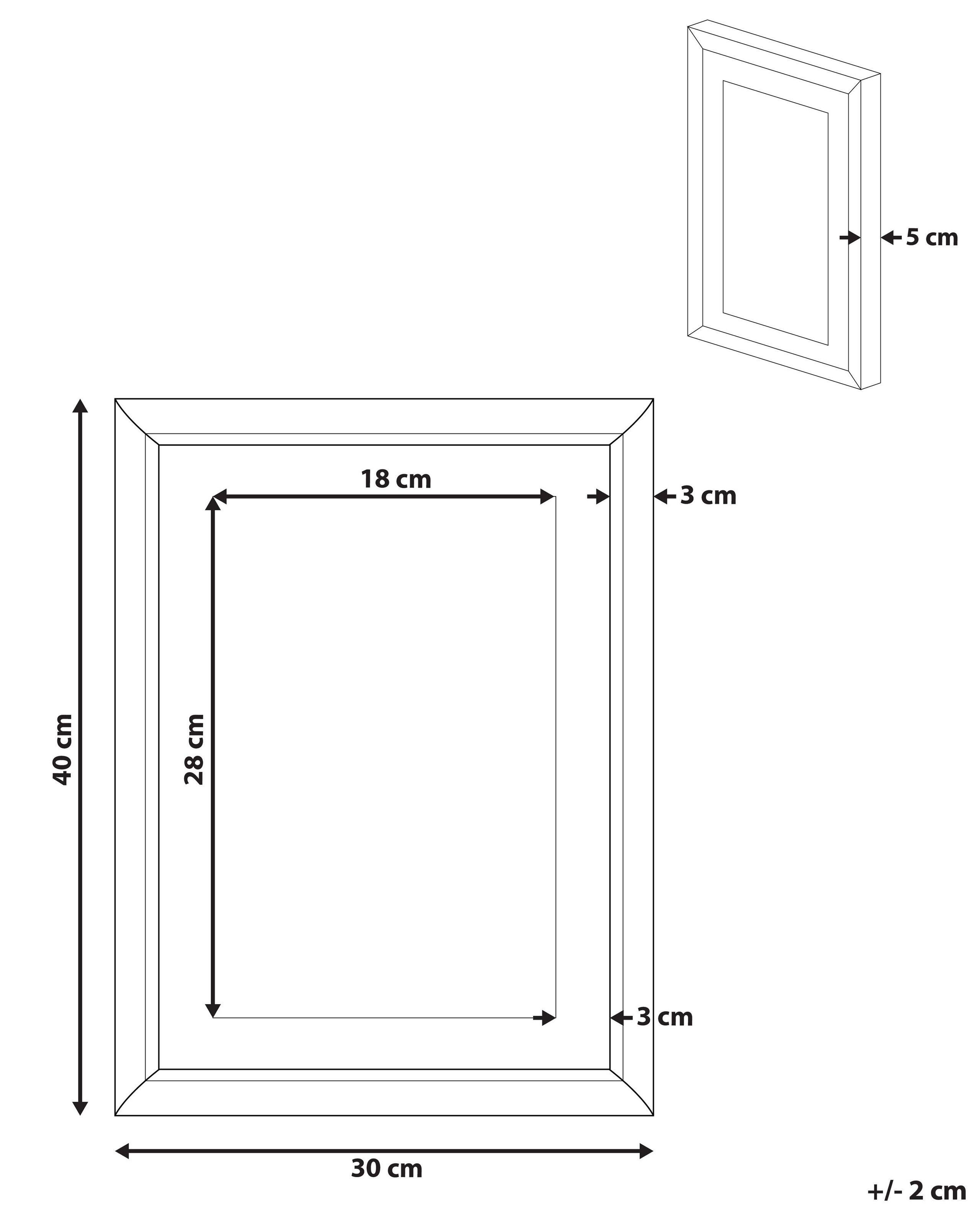 Beliani Imprimé mural encadré en Papier Moderne HIDMO  