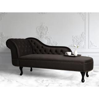 Beliani Chaise longue versione sinistra en Velluto Glamour NIMES  