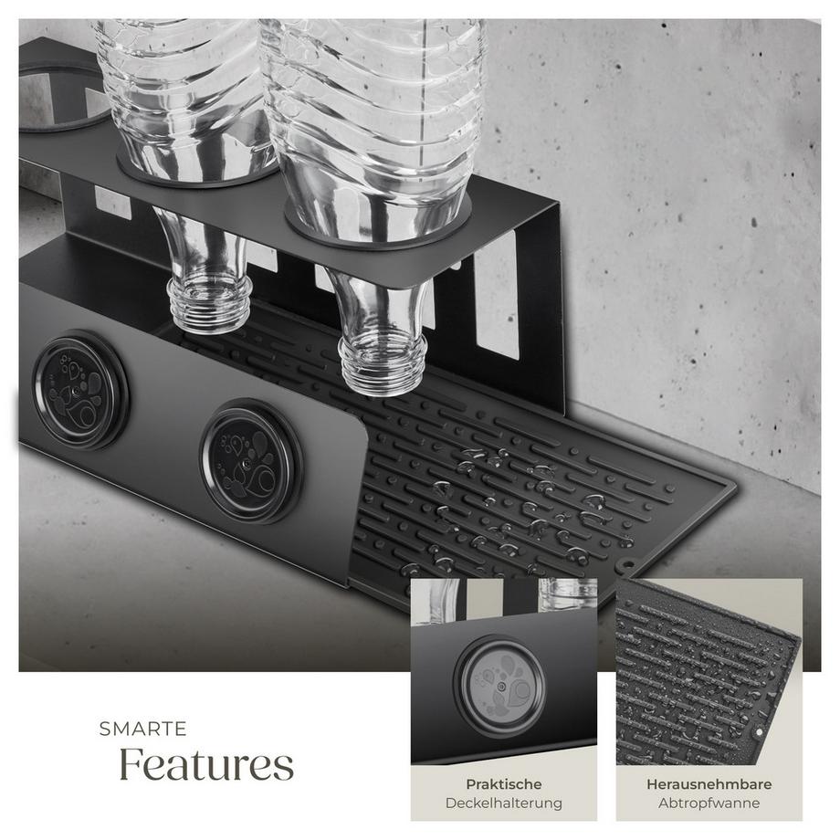 Tectake Porte-bouteilles TRISO pour 3 bouteilles  