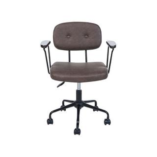 Beliani Chaise de bureau en Cuir PU Rétro ALGERITA  