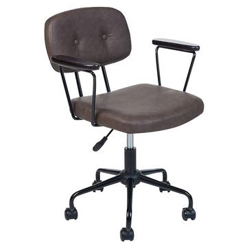 Chaise de bureau en Cuir PU Rétro ALGERITA