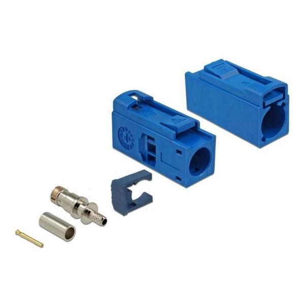 Image of Delock 89687 Koaxialstecker 1 Stück(e) Unisex Blau ONE SIZE