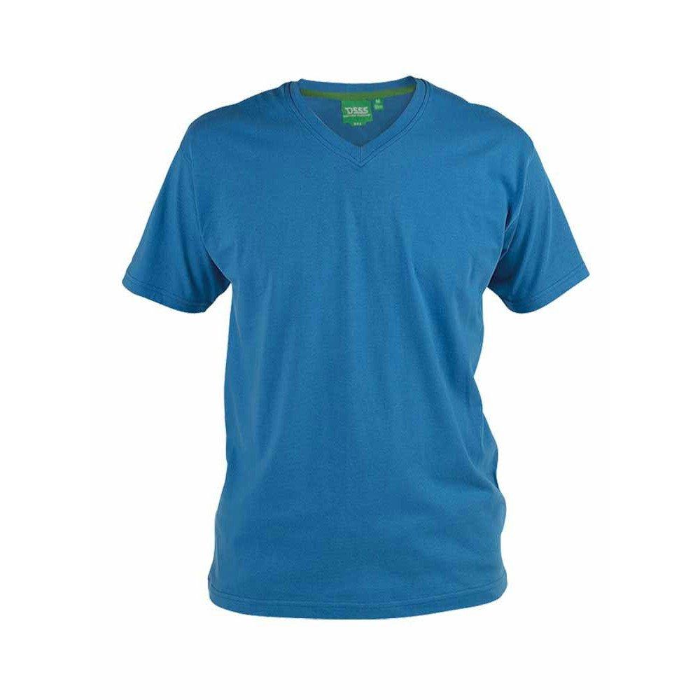 Image of Tshirt Signature2 Mit Vausschnitt Herren Blau L