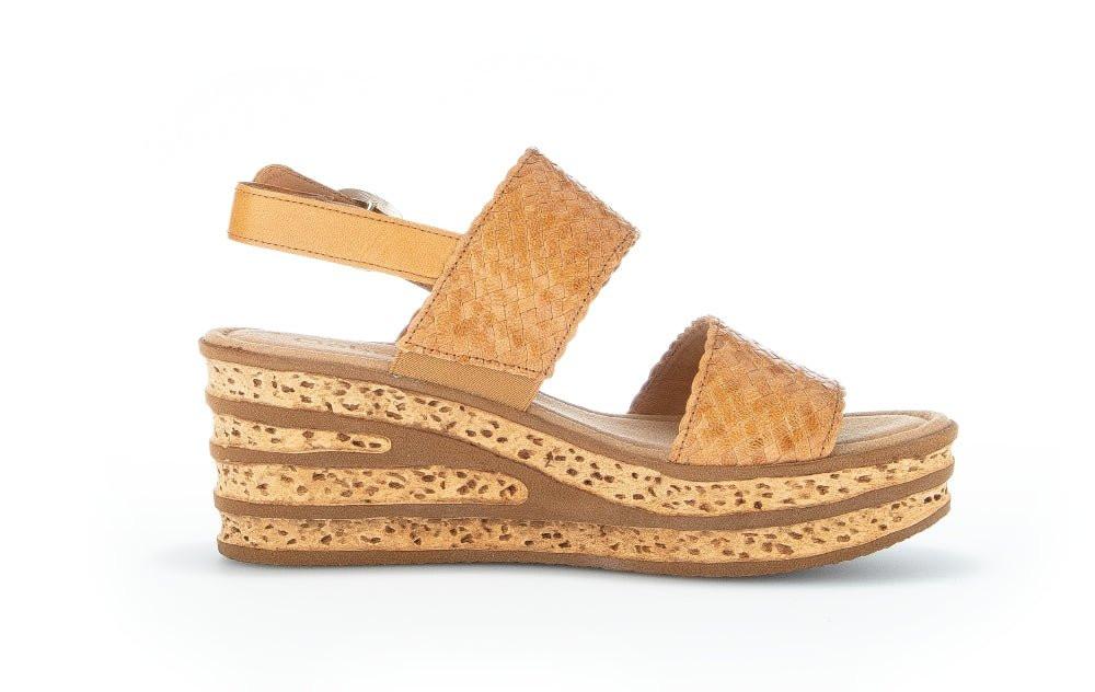 Image of 84.653.24 - Leder Sandale Damen Braun 39