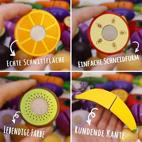 Activity-board  Jouet de cuisine coupant le bois de nourriture de légume de fruit avec la connexion de Velcro pour des enfants 