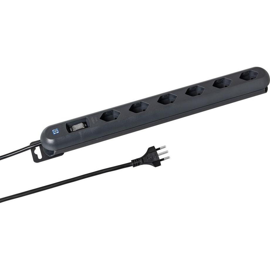 STEFFEN  Steckdosenleiste STEBA LINEA PLUS 6 × T13 