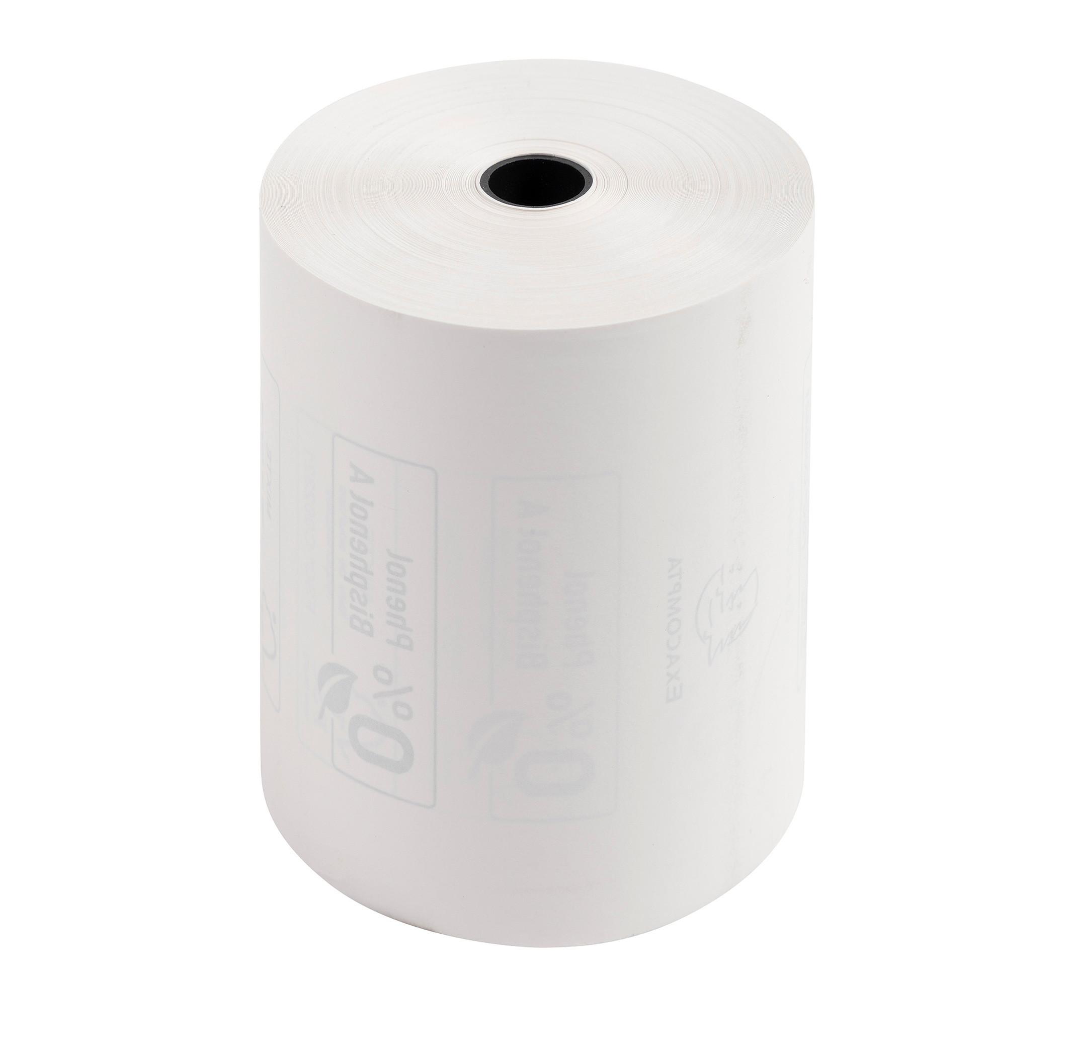 Exacompta Rotoli carta per bilancia 80x56mm - 44m - 1 copia carta termica 48 gr - Senza fenolo x 30  