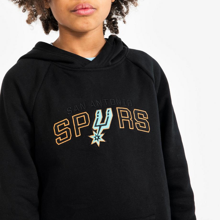 TARMAK  Sweat-shirt - Kids' Hoodie 900 NBA San Antonio Spurs - Black 