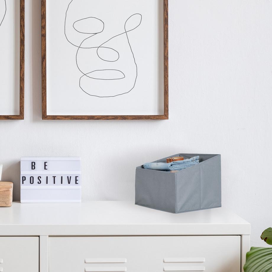 B2X Coffre de rangement en polaire lot de 2  