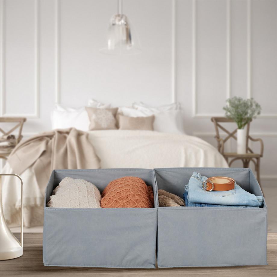 B2X Coffre de rangement en polaire lot de 2  