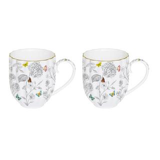 Easy Life 2er-Set Tassen Fleurs et Papillons  