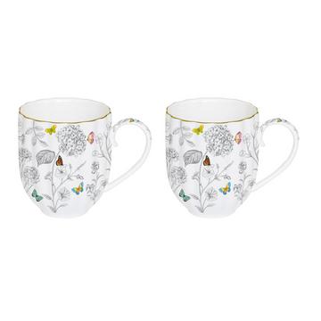 2er-Set Tassen Fleurs et Papillons