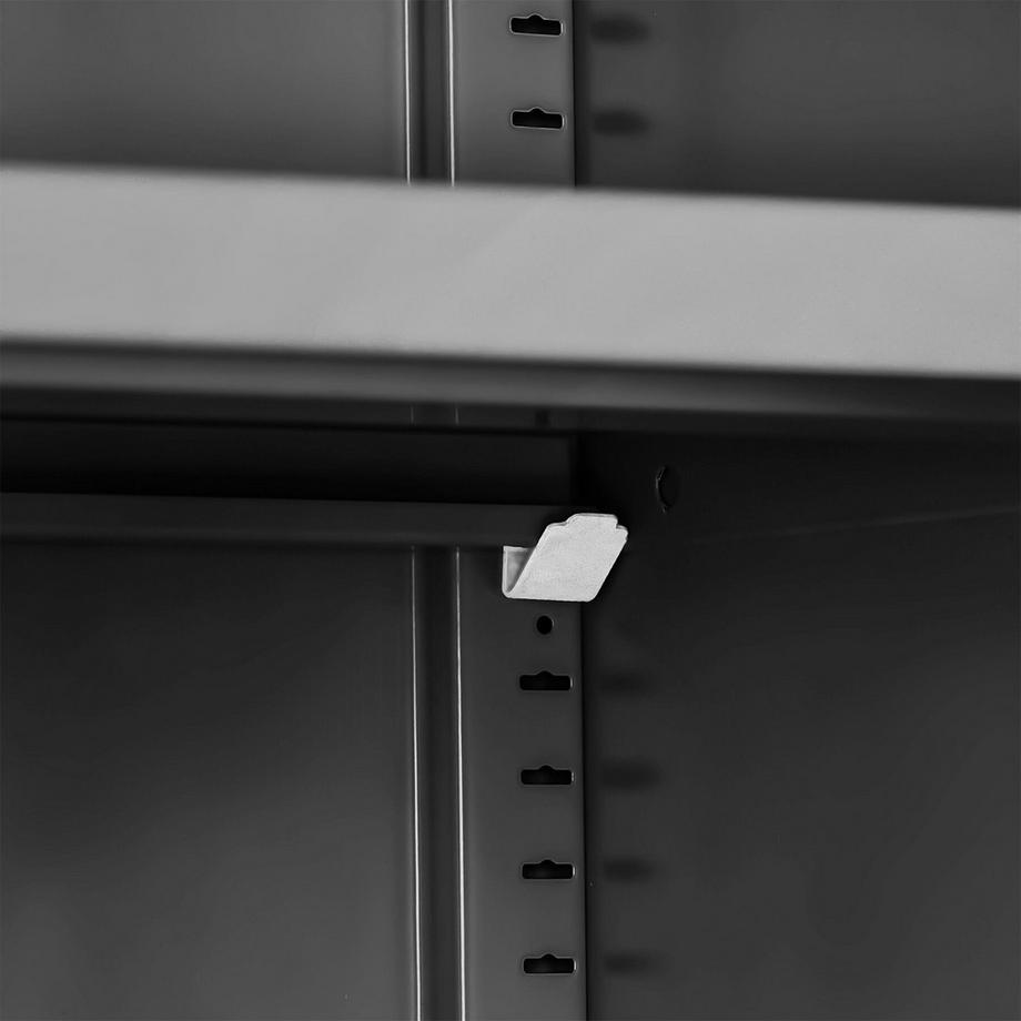 Tectake Armoire de classement en métal  en acier lâqué époxy  