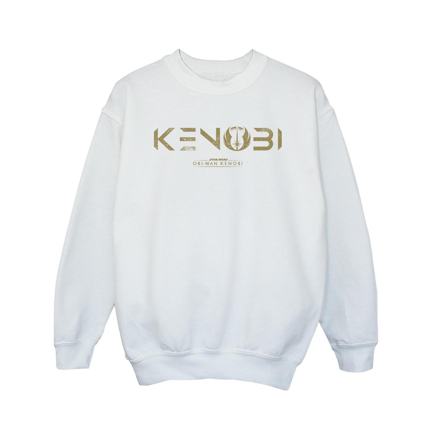 Image of Obiwan Kenobi Logo Sweatshirt Mädchen Weiss 104