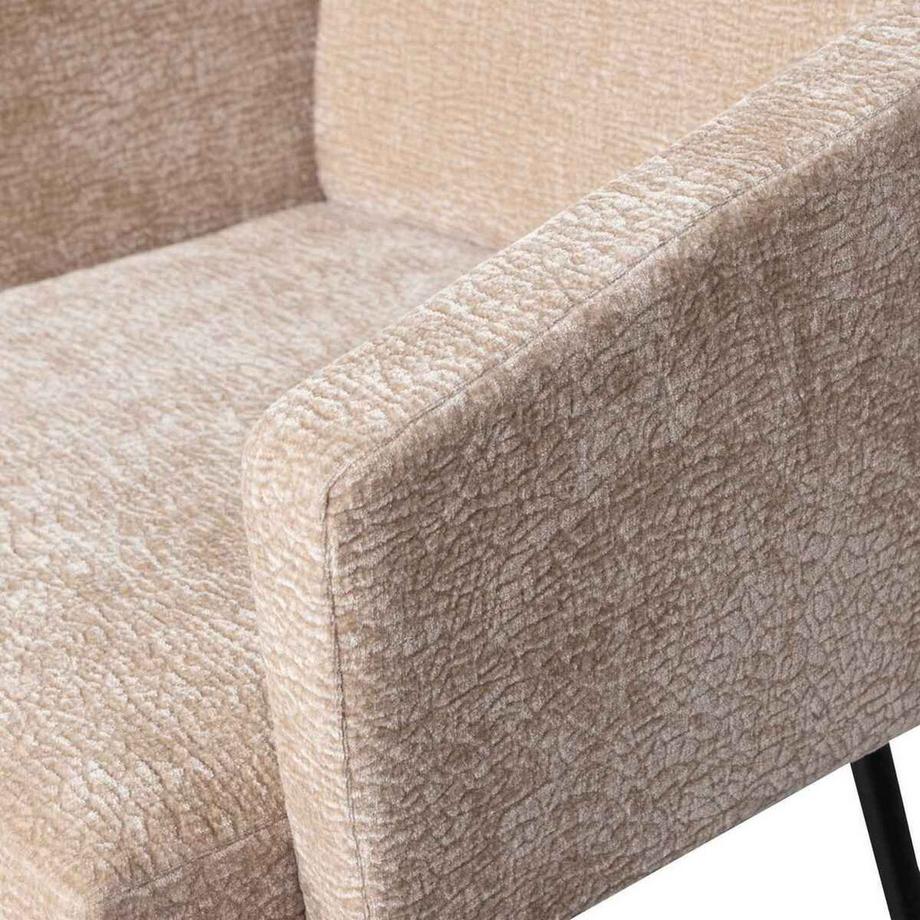 mutoni Sedia da pranzo Mount 3D ciniglia sabbia  