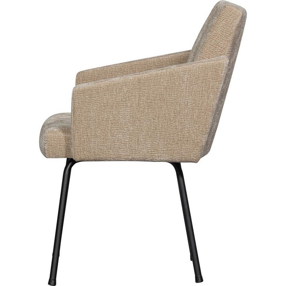 mutoni Sedia da pranzo Mount 3D ciniglia sabbia  