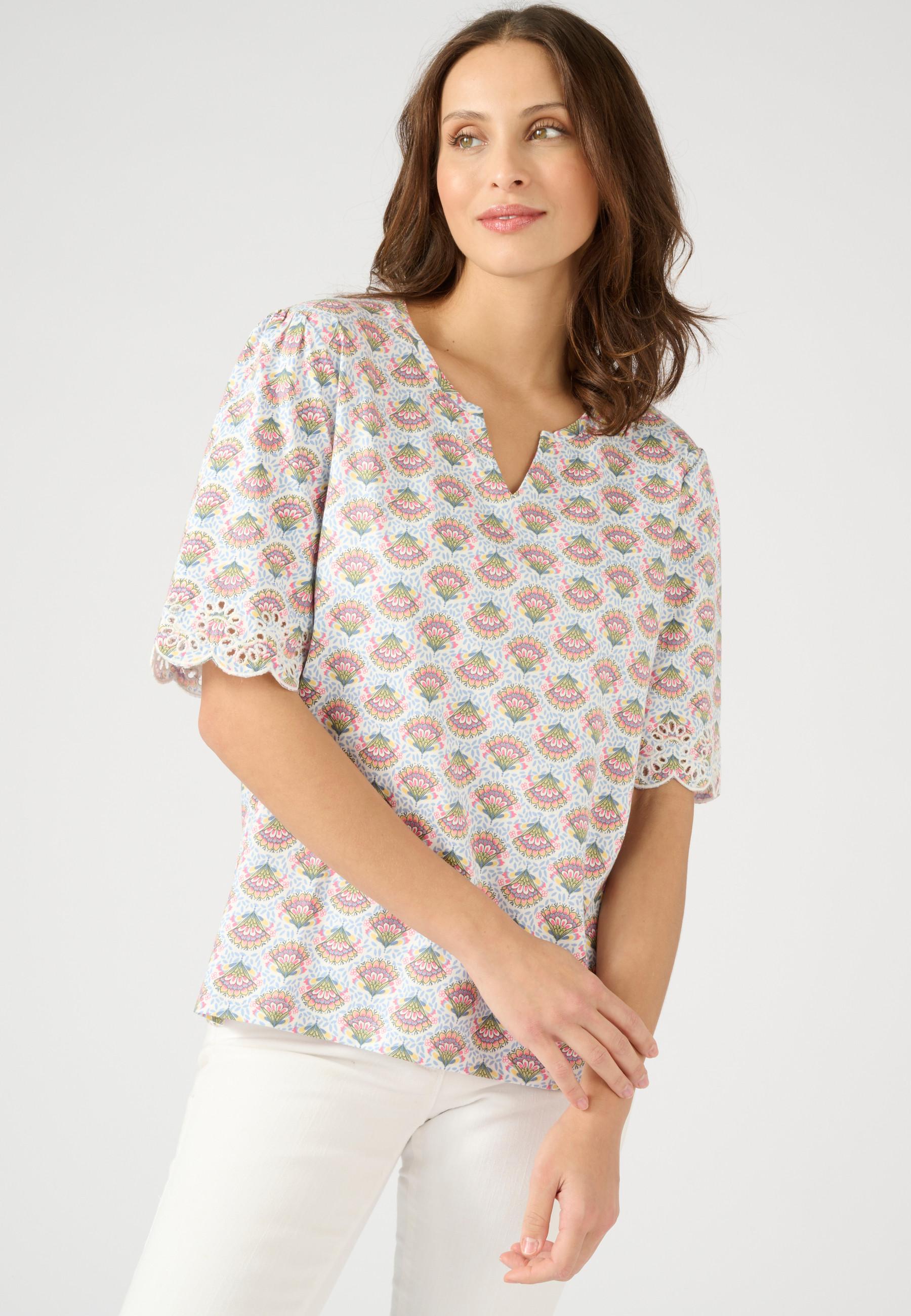 Image of T-shirt Aus Reiner Bio-baumwolle. Damen Weiss 54/56