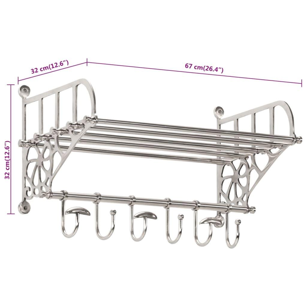 VidaXL Wandgarderobe aluminium  