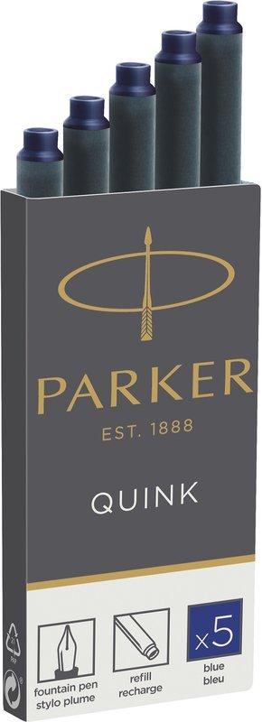 Parker PARKER Tintenpatrone 1950384 5 Stück blau, perm.  