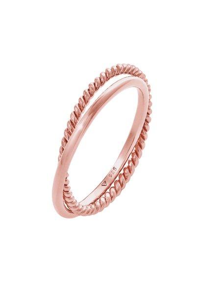 Image of Ring Wickelring Basic Damen Goldrosa 64mm