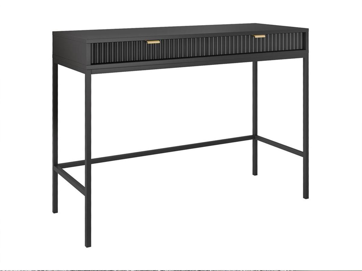 Vente-unique Console con 2 cassetti Nero LIOUBA  