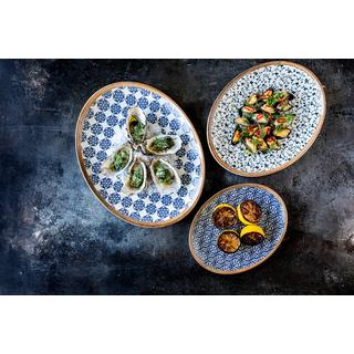 Bonna Assiette de service - Lupin -  Porcelaine - lot de 2  