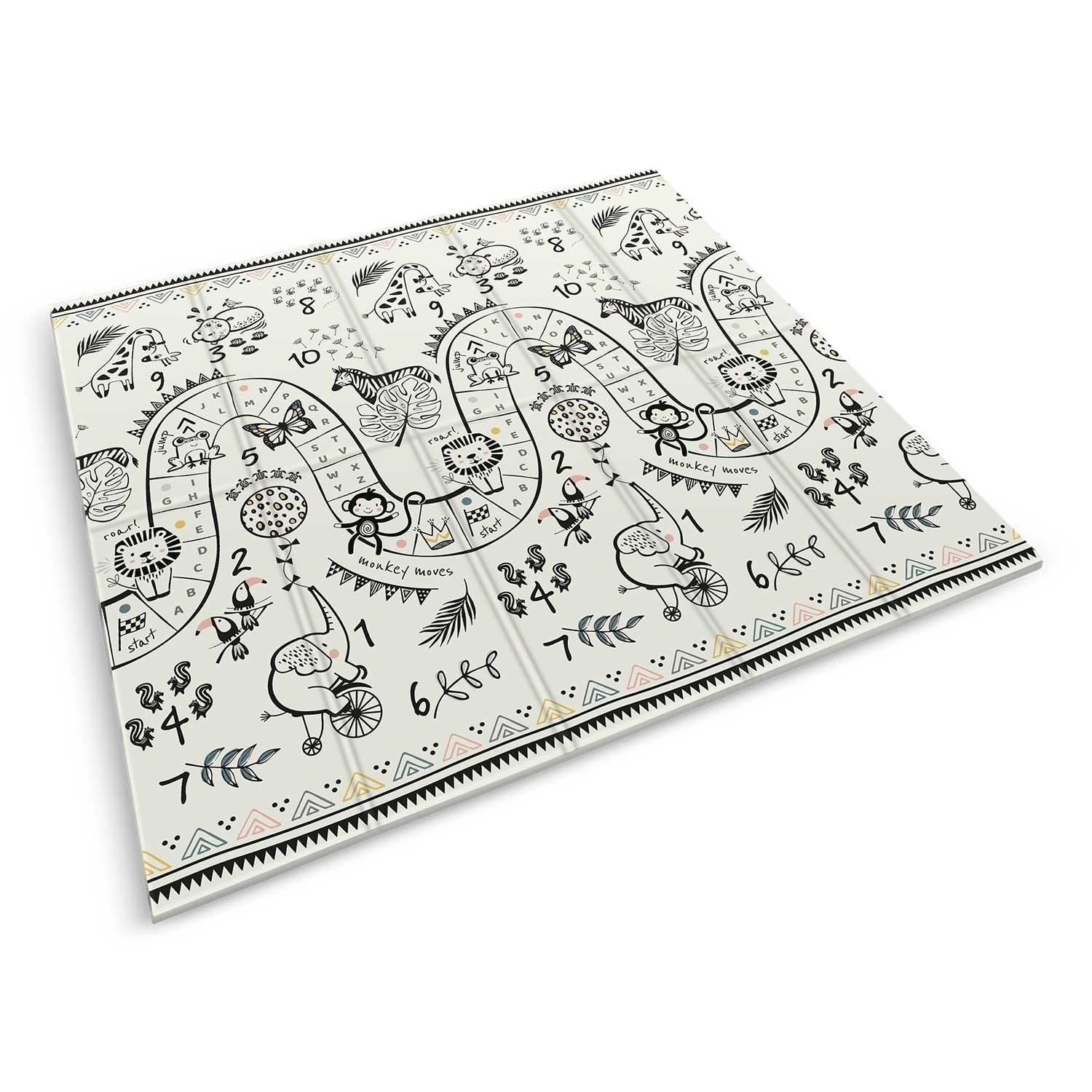 B2X Tapis de jeu pliable 200 x 180 x 1 cm Nukido NK-340 Ocean Safari  