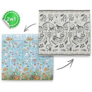B2X Tapis de jeu pliable 200 x 180 x 1 cm Nukido NK-340 Ocean Safari  