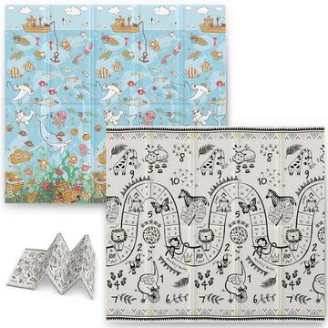 Tapis de jeu pliable 200 x 180 x 1 cm Nukido NK-340 Ocean Safari