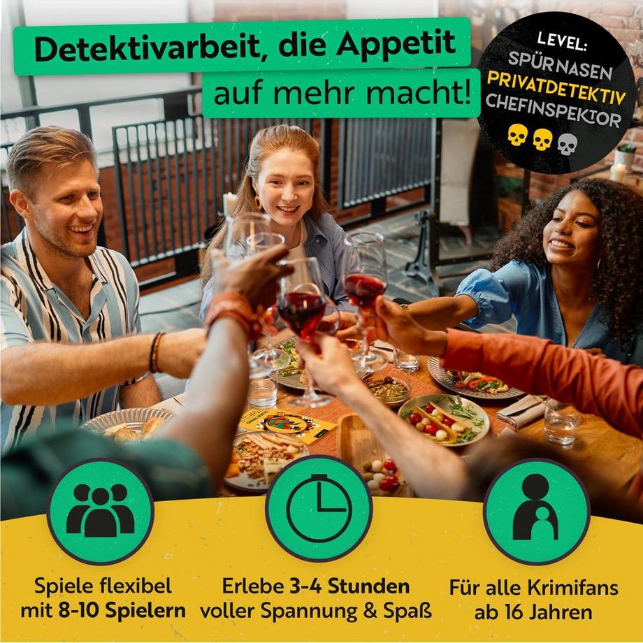 Gourmet Criminelle  Partyspiel Spielzug mit Mord 