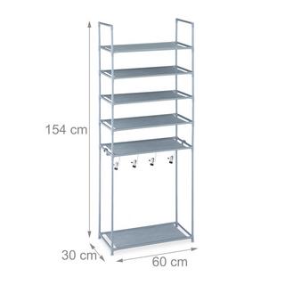 B2X Scaffale per scarpe con 6 ripiani  