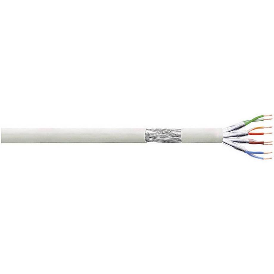 Cavo di rete CAT 6 S/FTP 4 x 2 x 0.10 mm² Grigio 100 m