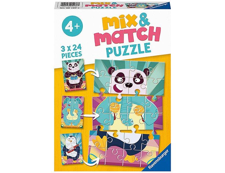 Image of Puzzle Witzige Tiere (3x24)