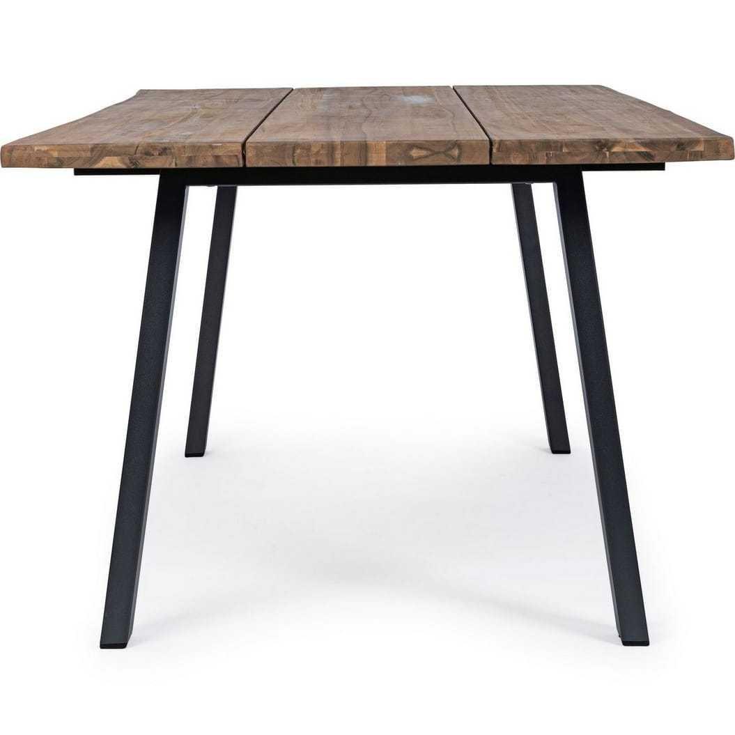 mutoni Table de jardin Oslo 160x90 FSC naturel anthracite  