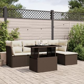 VidaXL set divano da giardino Polirattan  