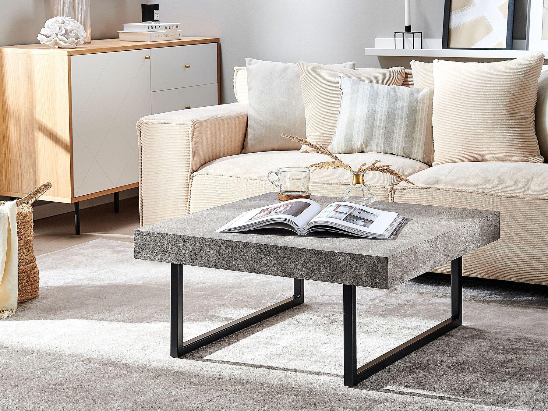 Beliani Table basse en MDF Industriel DELUZ  